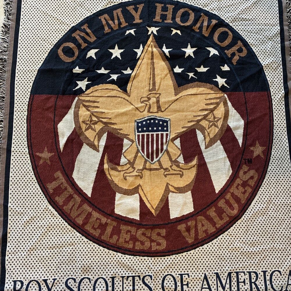 NWT Boy Scouts Of America Cotton Throw Blanket, Alamo Area Council, 100% Cotton - Picture 4 of 12